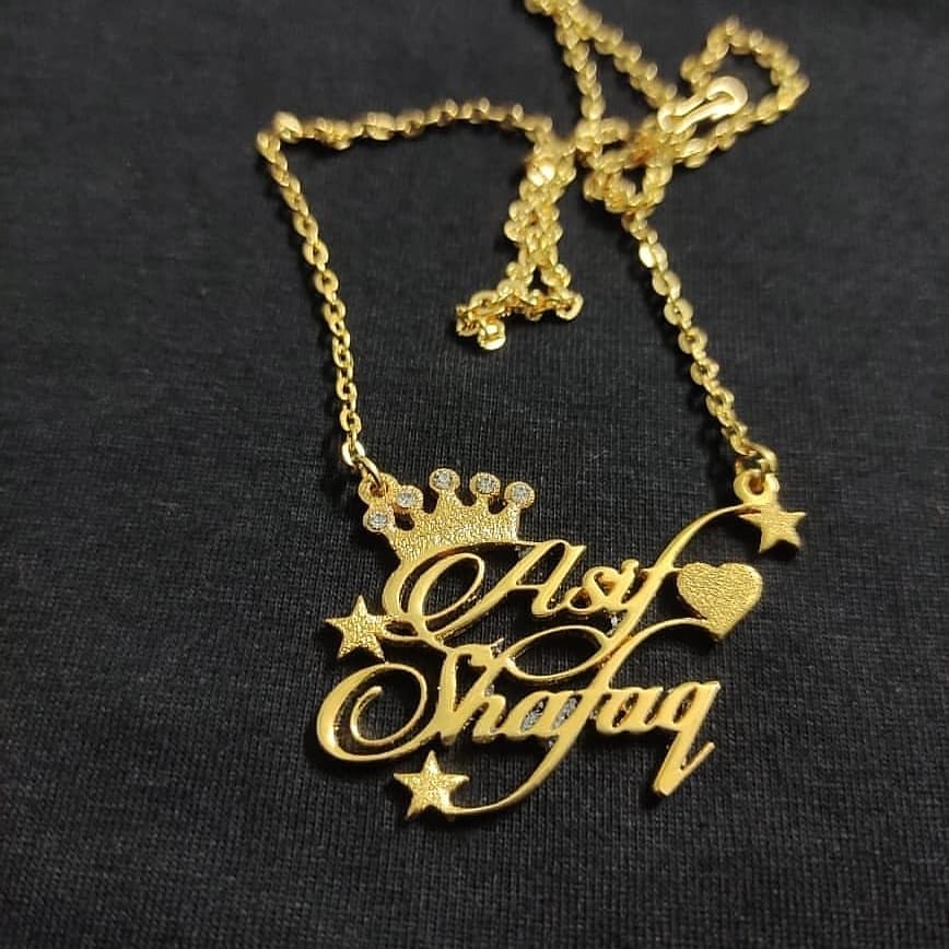 Beautiful Customized Double Name Necklace